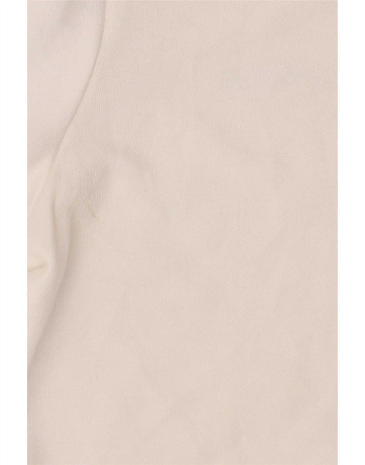Adidas Damen Climalite Sweatshirt Pullover UK 12/14 Mittelweißes Polyester