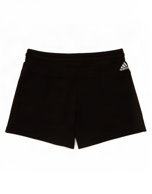 Adidas Damen Graphic Sport Shorts UK 8/10 Small Schwarz