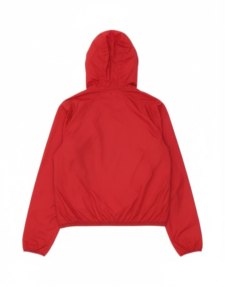 K-Way Herren-Regenjacke mit Kapuze, UK 10, Größe S, Rot, Polyamid