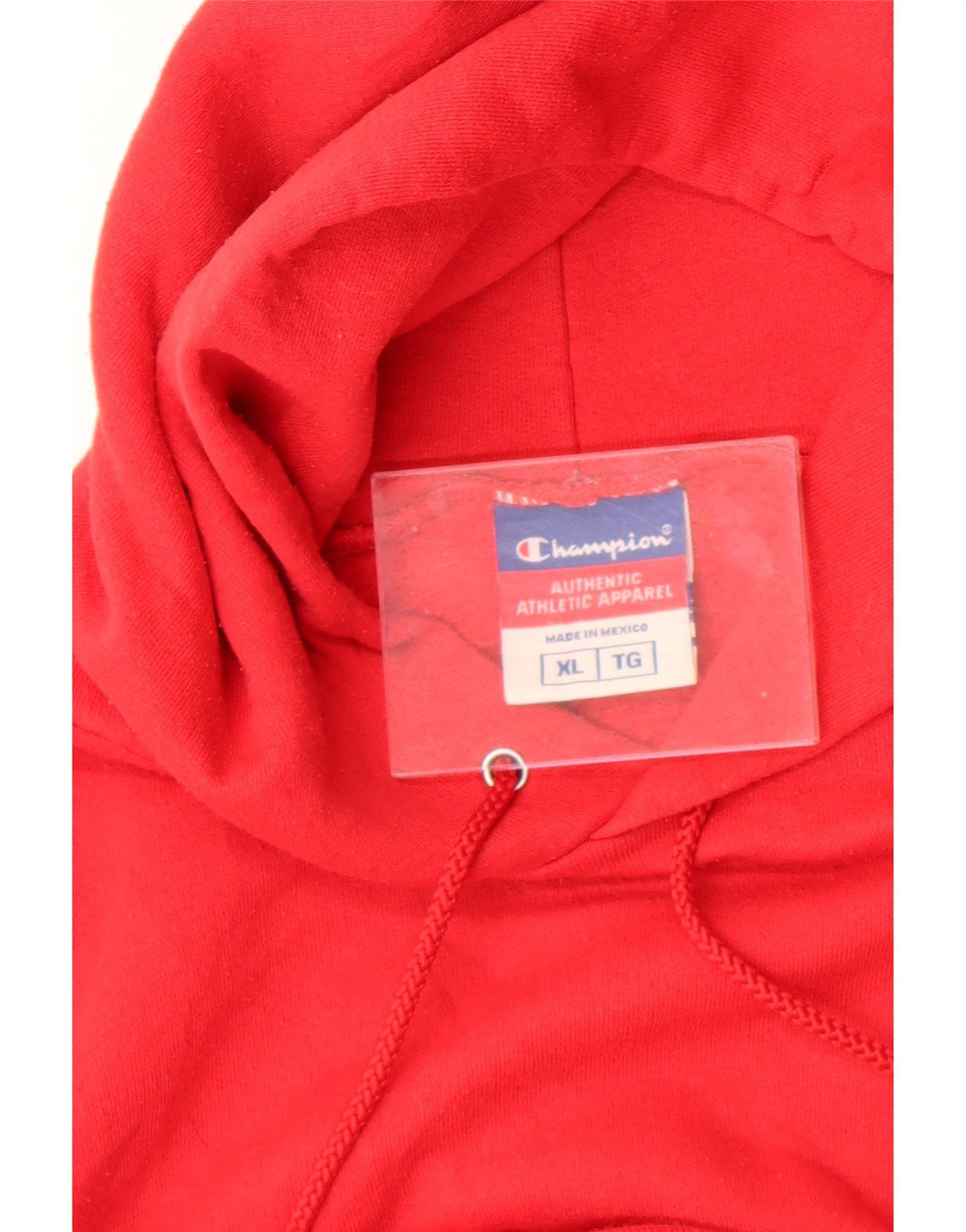 Champion Herren Kapuzenpullover XL aus roter Baumwolle