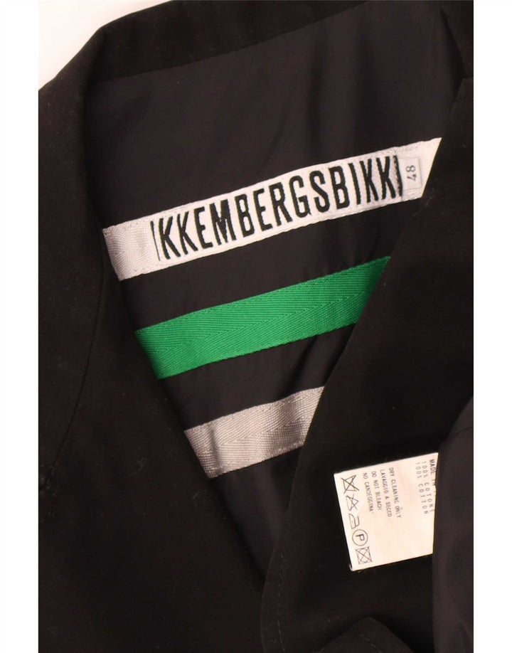 Bikkembergs Herren-Blazer mit 2 Knöpfen, Größe IT 48, mittelschwarz, Baumwolle