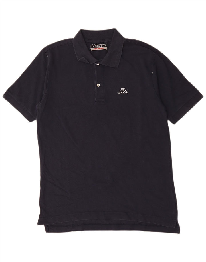 Kappa Herren-Poloshirt, mittelmarineblaue Baumwolle