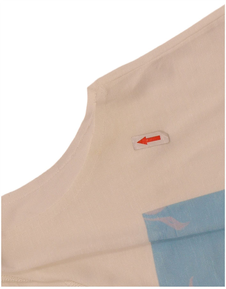 Zara Damen-Top mit grafischem Oberteil, Gr. 40, Größe S, weiß, geblümt
