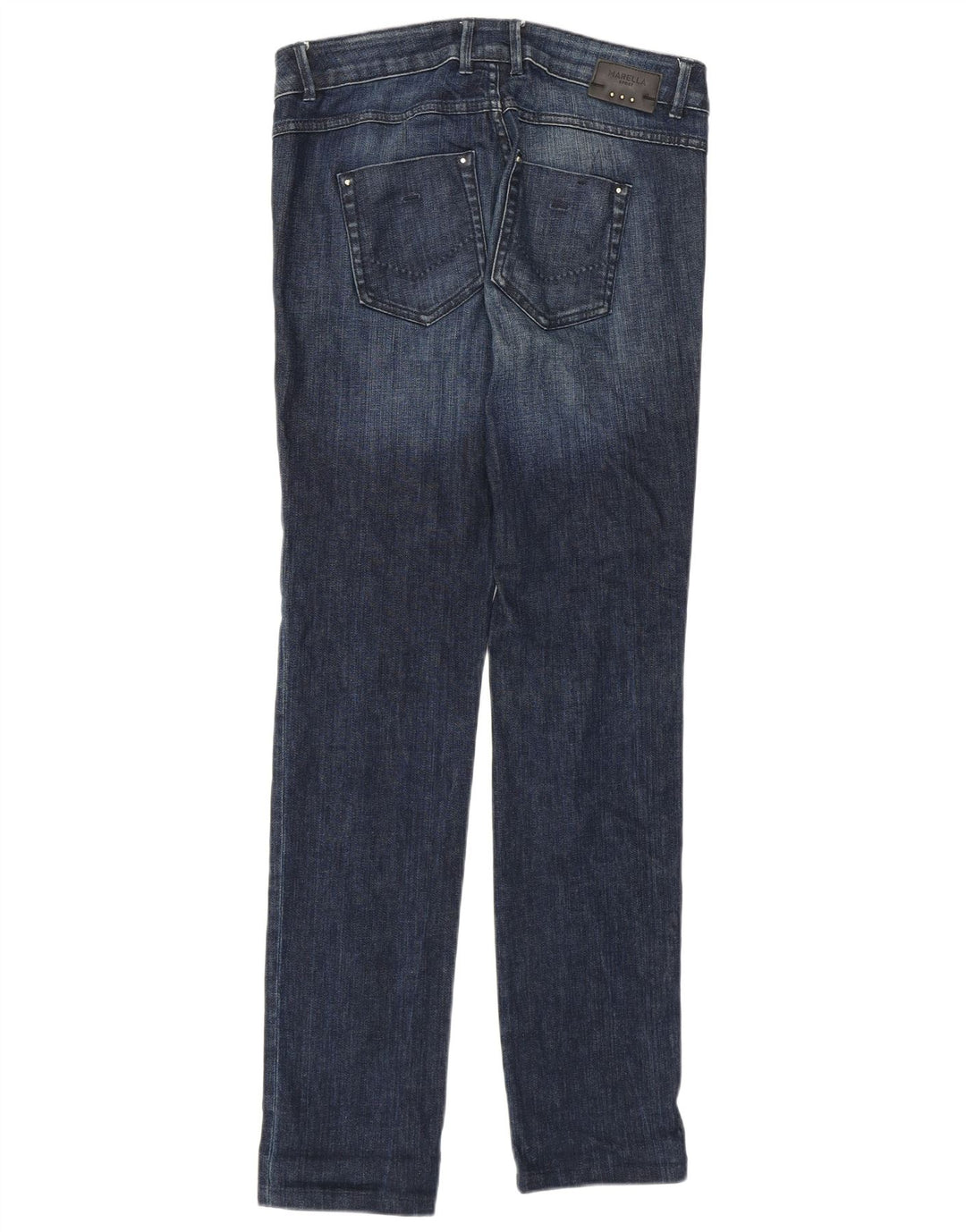 Marella Damen Regular Slim Jeans UK 10 Small W30 L31 Blaue Baumwolle