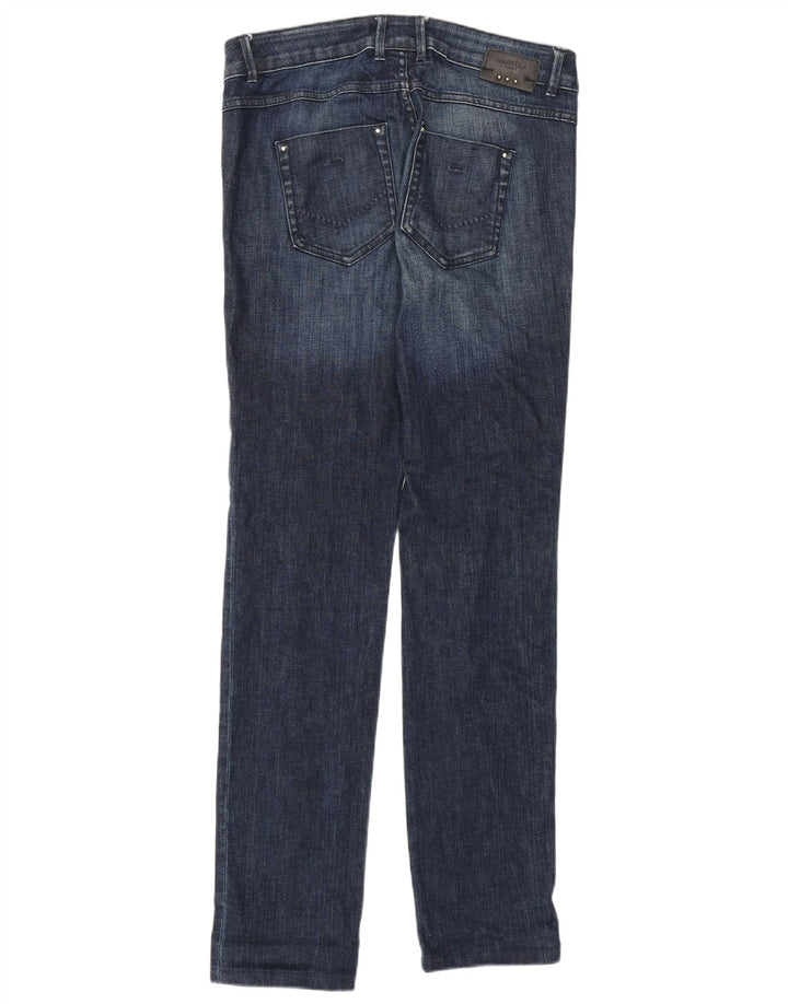 Marella Damen Regular Slim Jeans UK 10 Small W30 L31 Blaue Baumwolle