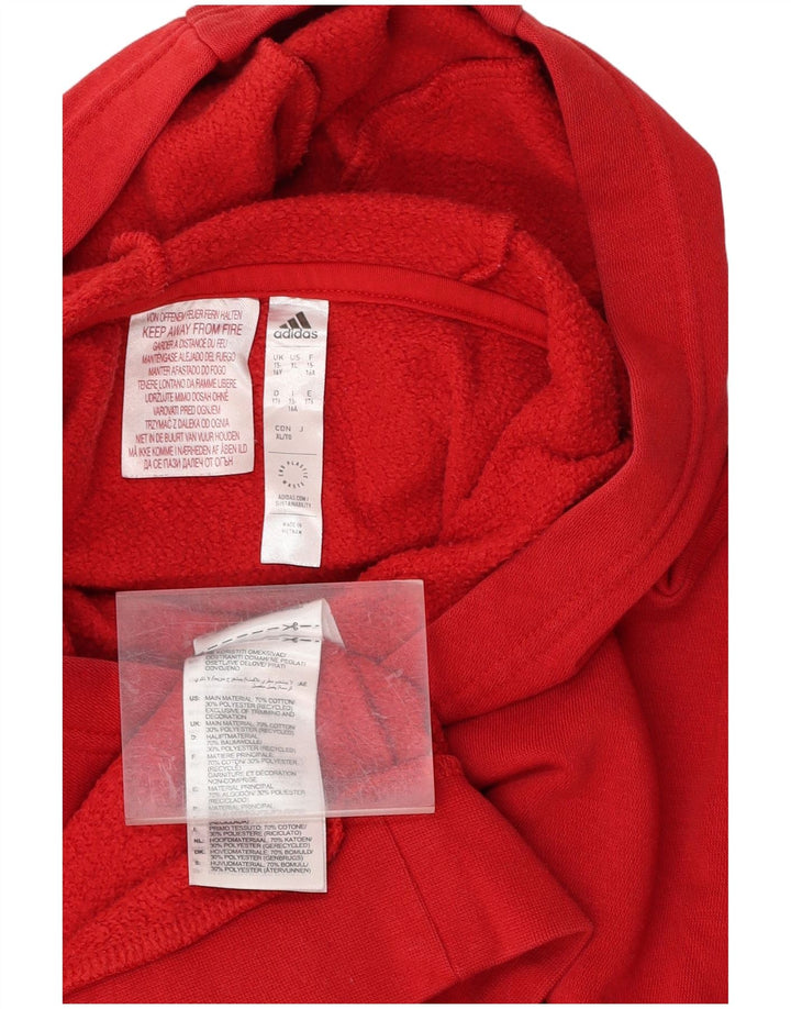 ADIDAS Kapuzenpullover für Jungen, 15–16 Jahre, rote Baumwolle