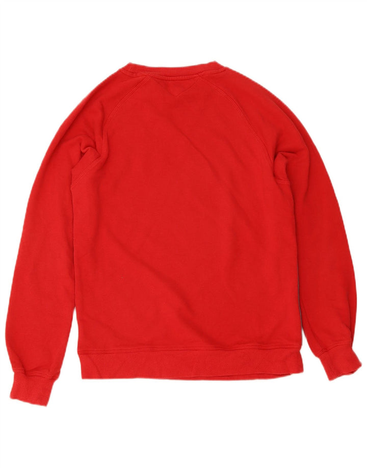 TOMMY HILFIGER Herren Grafik-Sweatshirt-Pullover XS Rot Colourblock Baumwolle