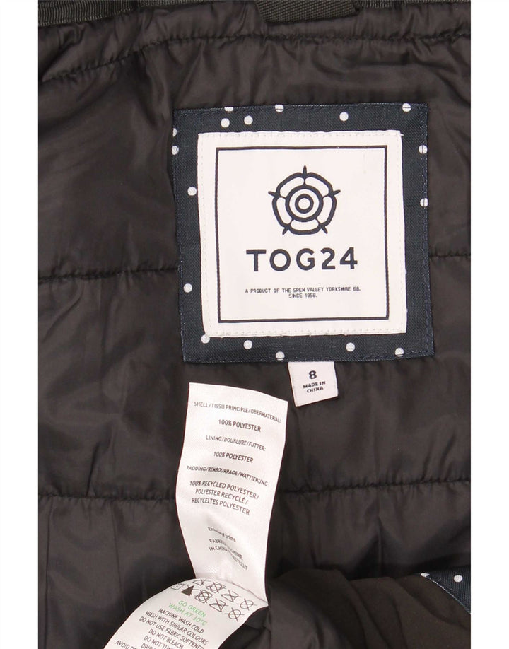 Tog 24 Damen-Kapuzen-Übergröße, wattierte Jacke, Größe S, Größe S, Schwarz, Farbblock