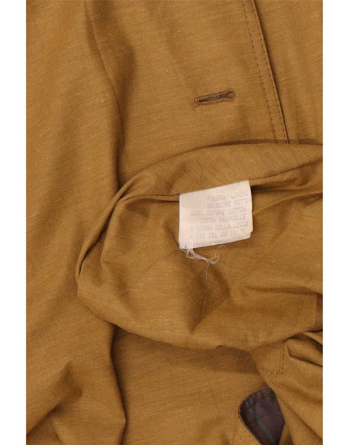 Vintage Damen Mantel UK 14 Großer gelber Farbblock