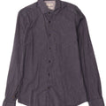 Reiss Herren-Slim-Fit-Hemd aus mittelblauer Baumwolle