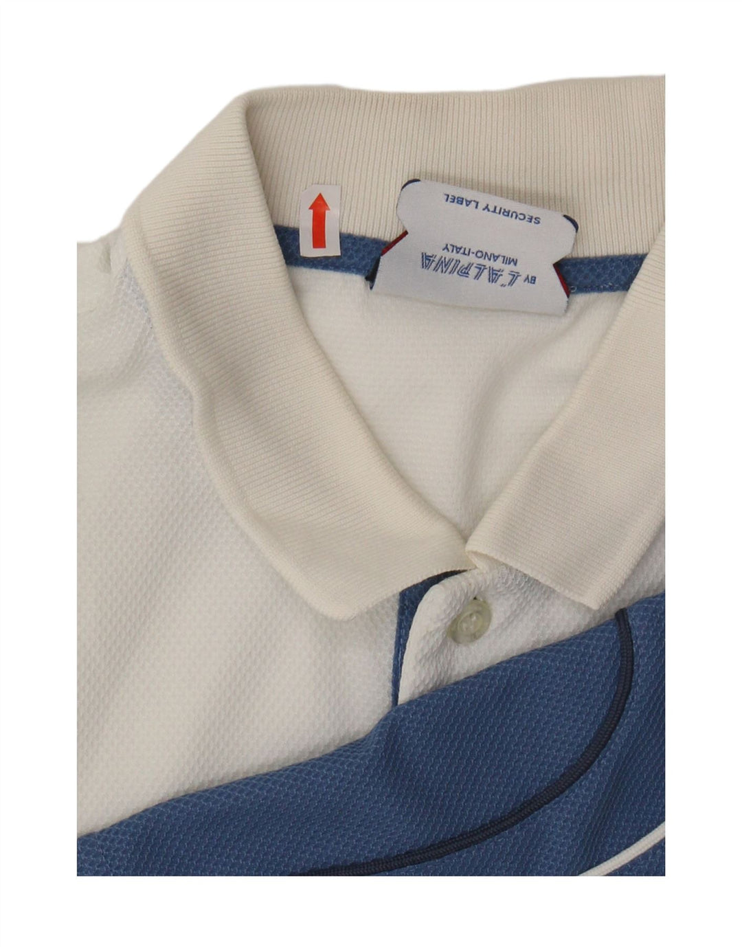 AUSTRALIAN L'ALPINA Herren-Poloshirt IT 56 3XL Weißes Colourblock-Polyester