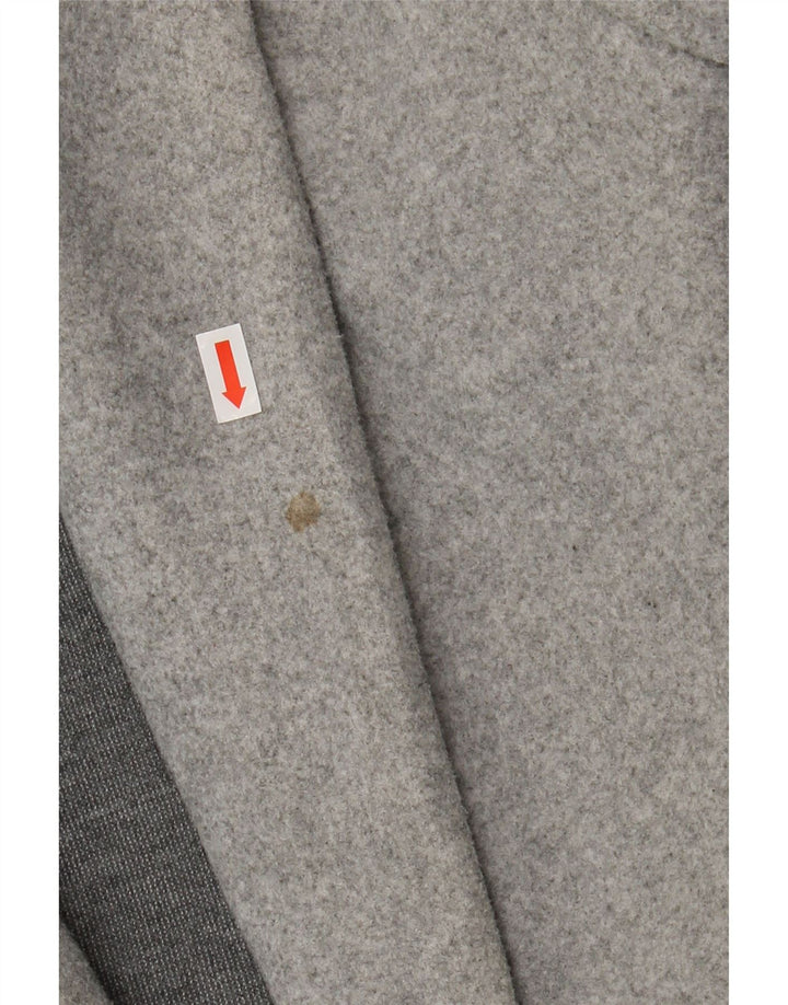 Zara Womens Open Overcoat UK 16 Large Grau Polyester