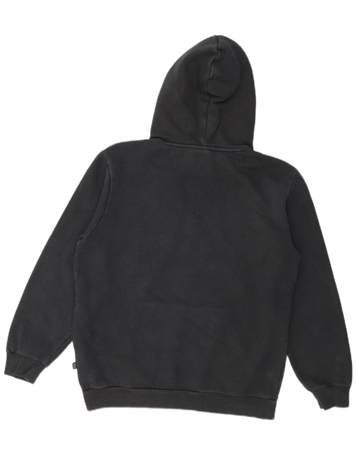 Puma Herren Grafik-Hoodie-Pullover aus mittelschwarzer Baumwolle
