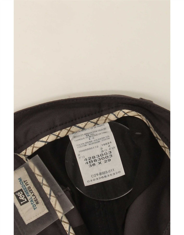 Lee Herren-Chinohose mit entspannter Passform, W36, L29, graues Polyester
