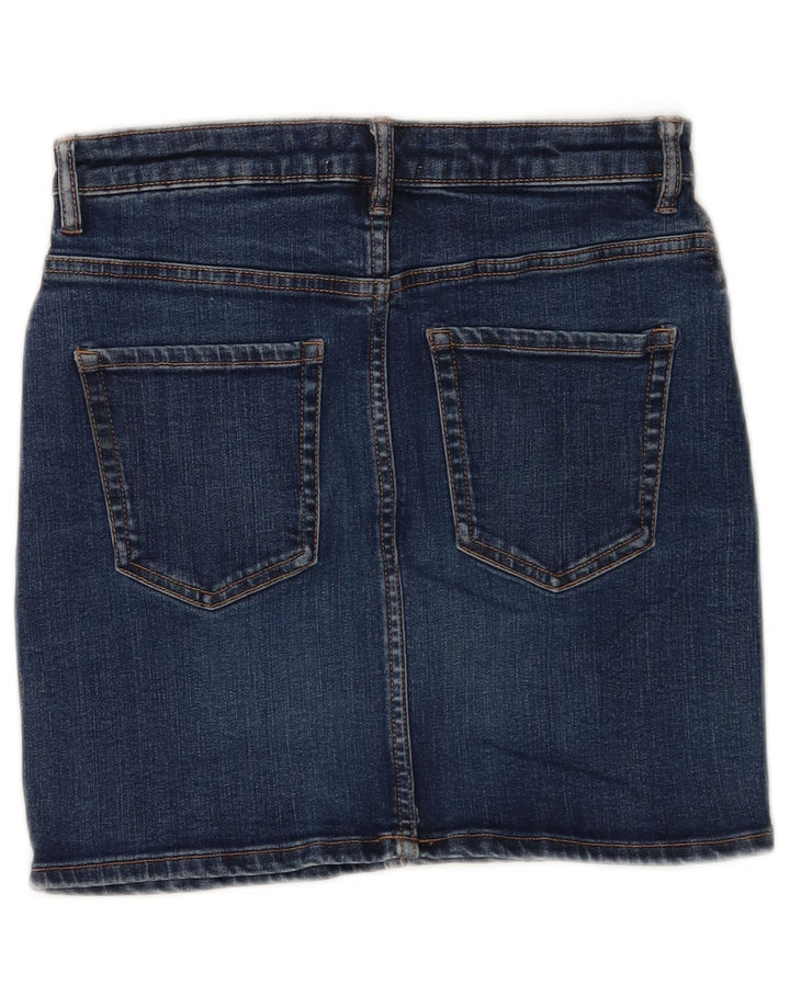 Zara Damen Mini-Jeansrock Medium W28 Blau