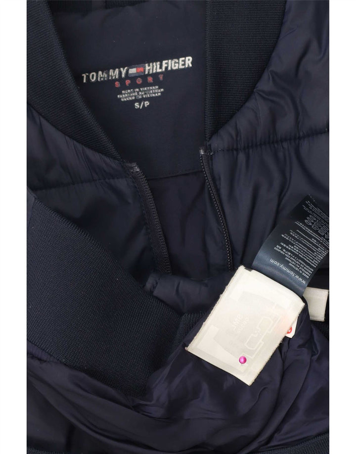 Tommy Hilfiger Herren Wattierte Jacke UK 36 Small Marineblau Farbblock