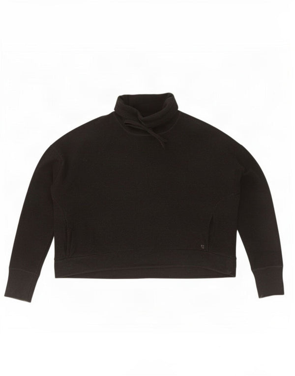 Sweaty Betty Damen-Sweatshirt in Übergröße, Größe UK 18, XL, Schwarz, Baumwolle