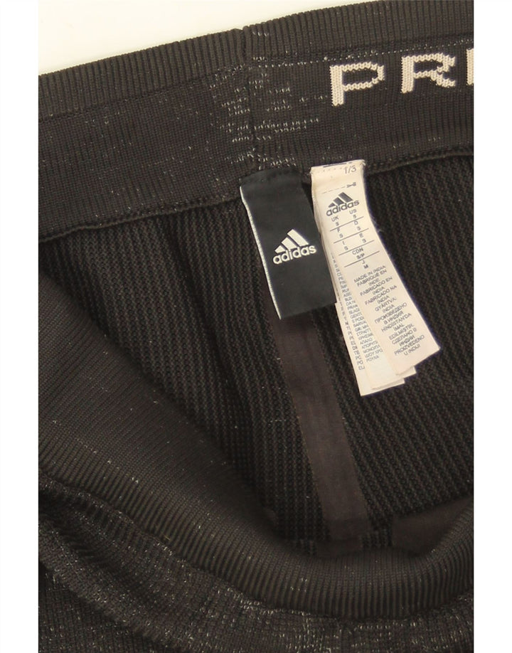 Adidas Herren-Trainingshose, klein, schwarz geflecktes Polyester