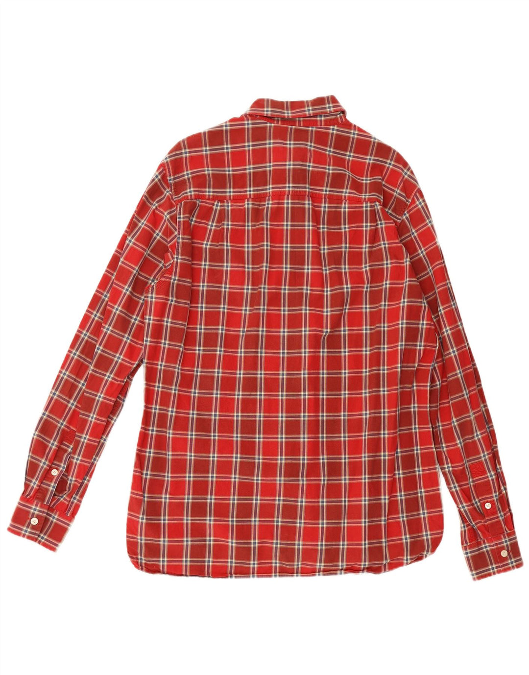 Timberland Herren-Hemd, groß, rot kariert, Baumwolle