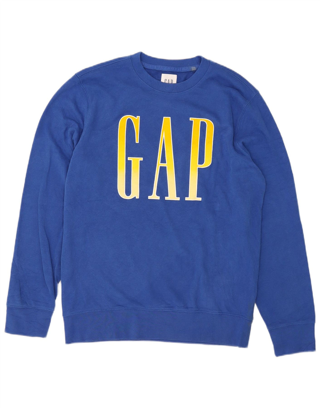 Gap Grafik-Sweatshirt für Damen, UK 14, mittelblaue Baumwolle