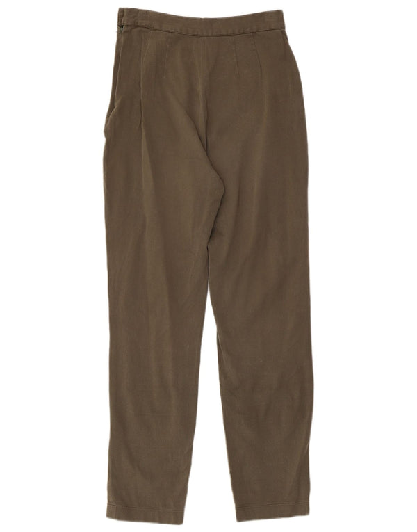 ICEBERG Damen-Freizeithose mit hoher Taille, Größe 40, Größe S, W24, L27, Khaki