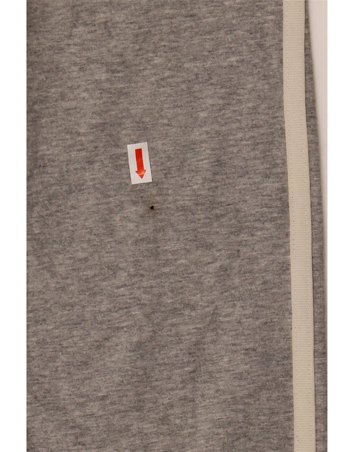 Adidas Damen Leggings UK 8 Small Grau gefleckte Baumwolle