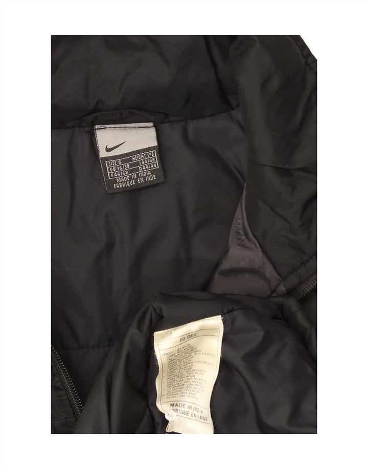 Nike Herren gepolsterte Jacke UK 36/38 Small Schwarz Nylon