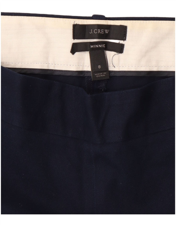 J. CREW Damen Minnie Slim Cropped-Hose US 8 Medium W30 L26 Marineblau