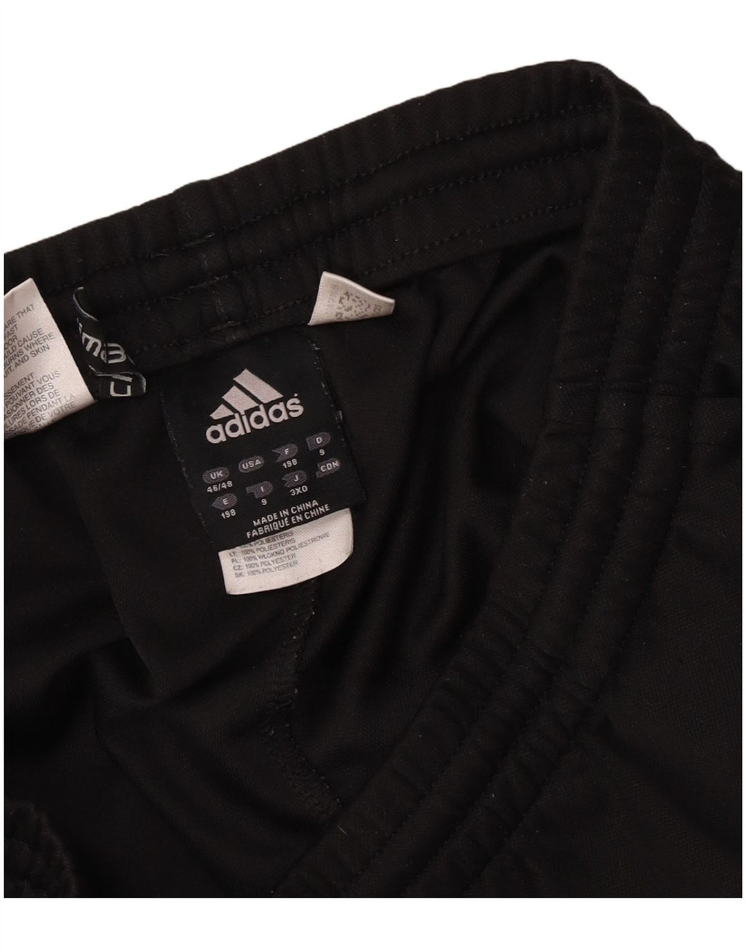 Adidas Herren Trainingshose UK 46/48 XL Schwarz Polyester