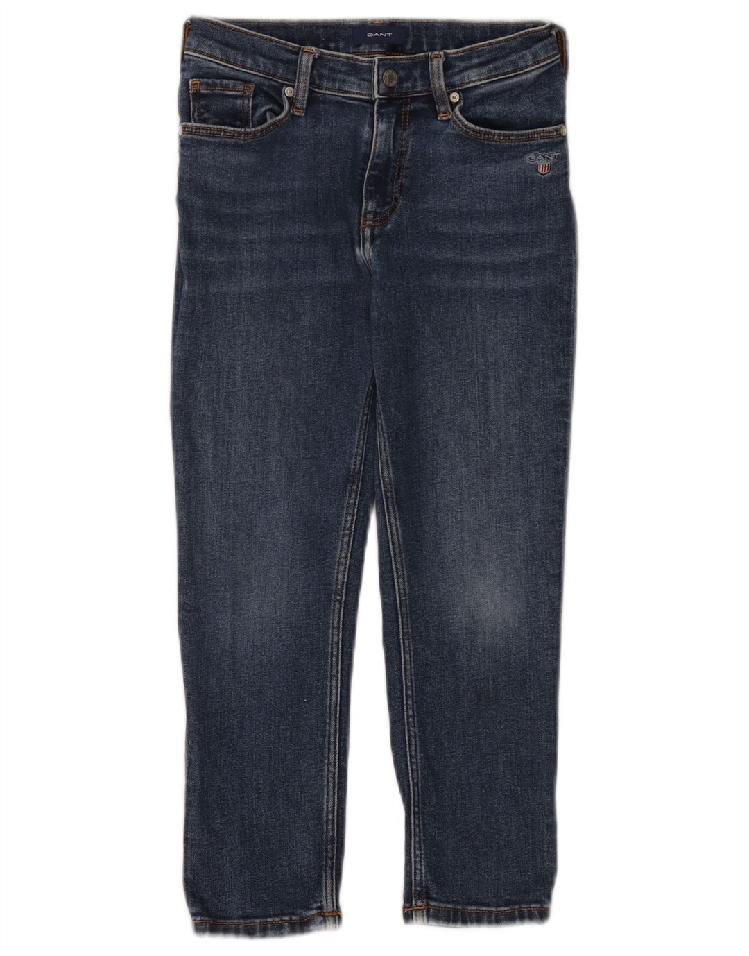 GANT Slim-Jeans für Mädchen, 7–8 Jahre, W22 L19, marineblaue Baumwolle