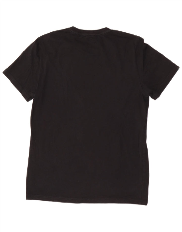 Fred Perry Herren-T-Shirt mit Grafik, Größe S, schwarze Baumwolle