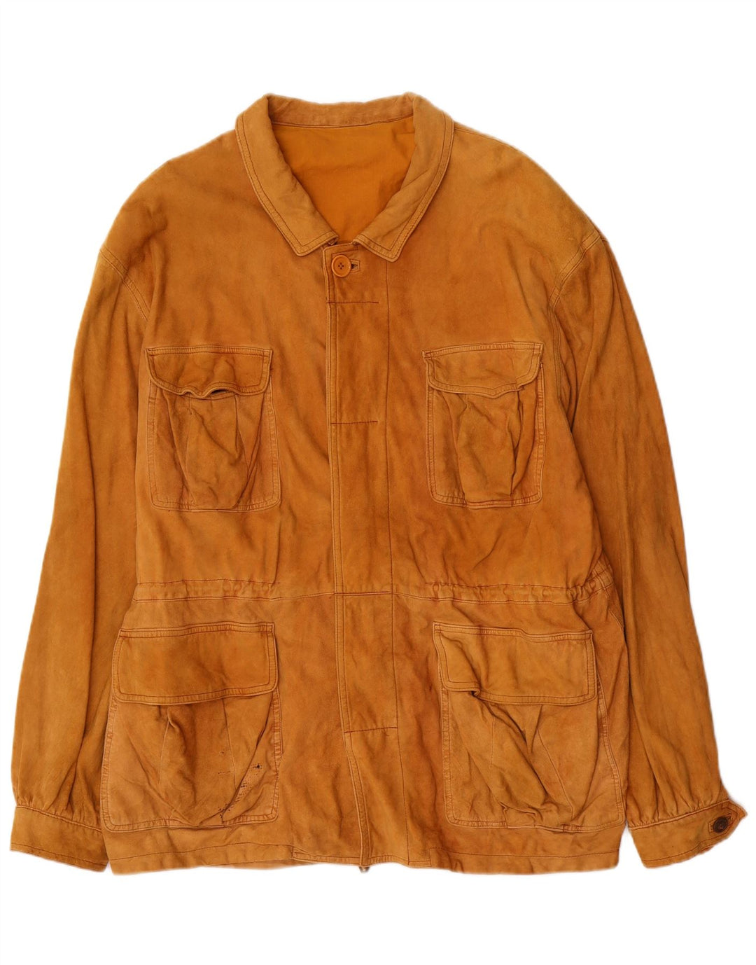 Diana Herren Wildleder-Utility-Jacke IT 52 XL Beige Leder