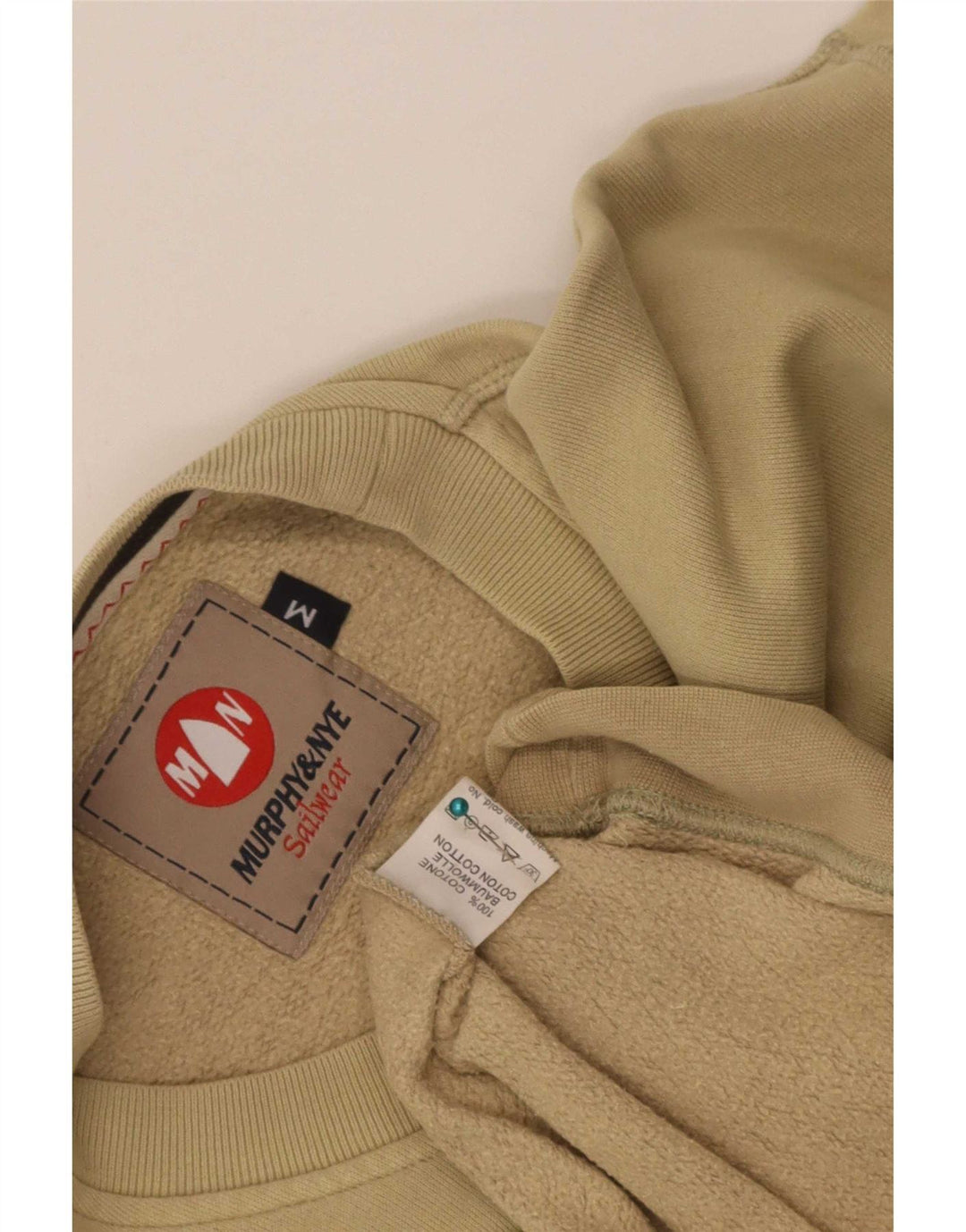 Murphy & Nye Herren-Sweatshirt mit Grafik, mittlere Khaki-Baumwolle