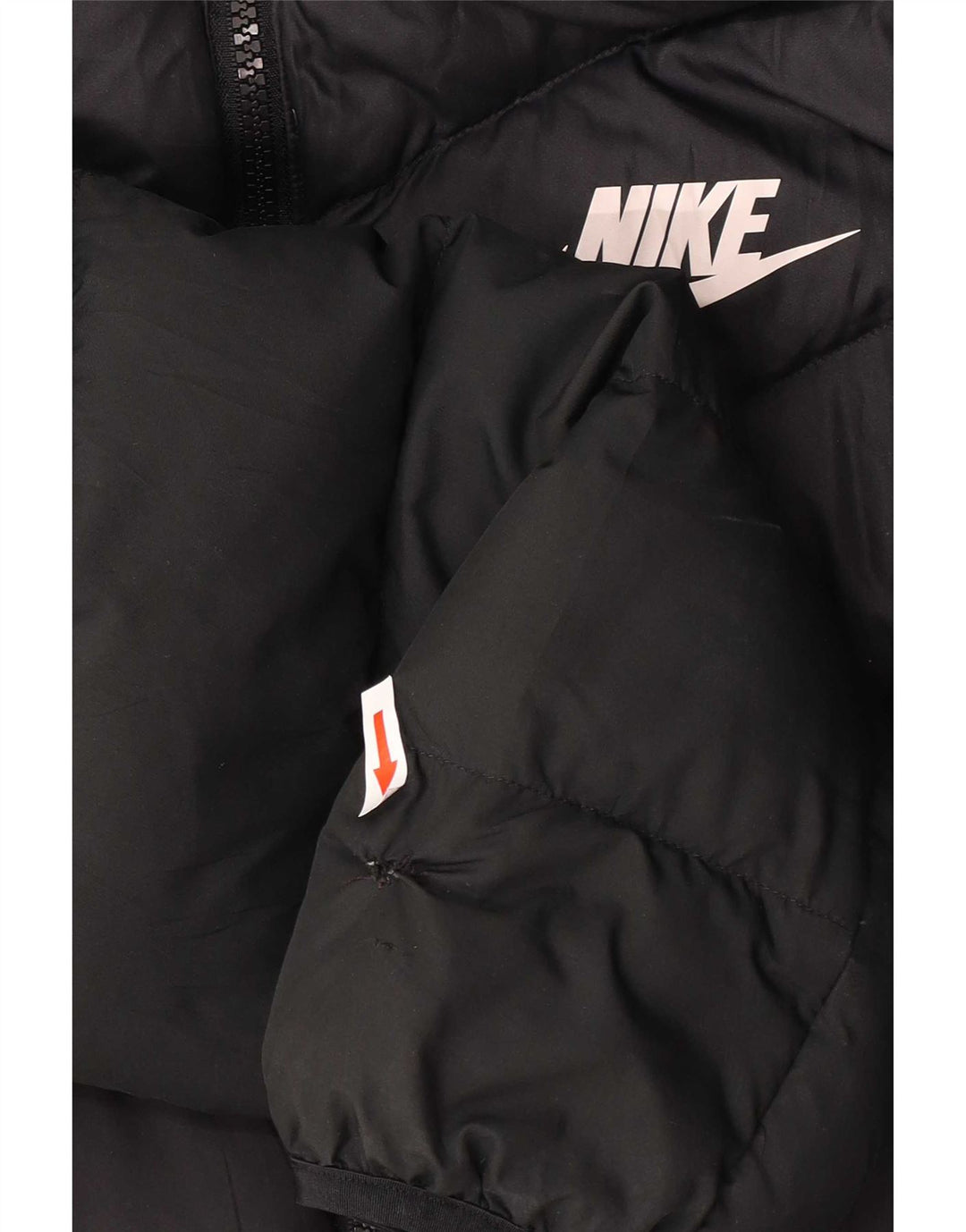 Nike Herren-Jacke mit Kapuze, gepolstert, Größe 38, mittelschwarz, Polyester