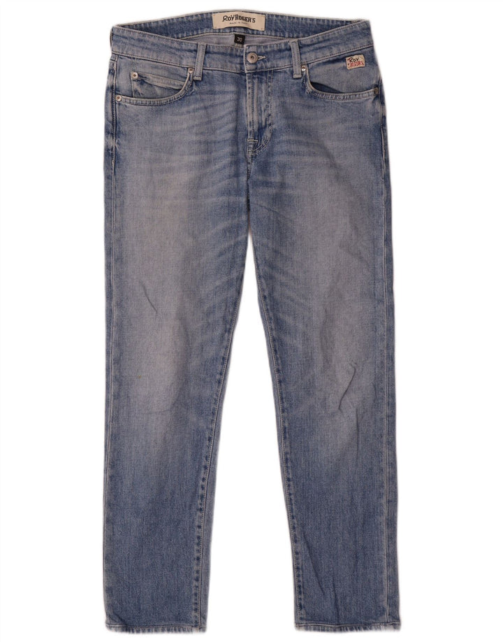 Roy Rogers Damen Slim Jeans W30 L28 Blaue Baumwolle