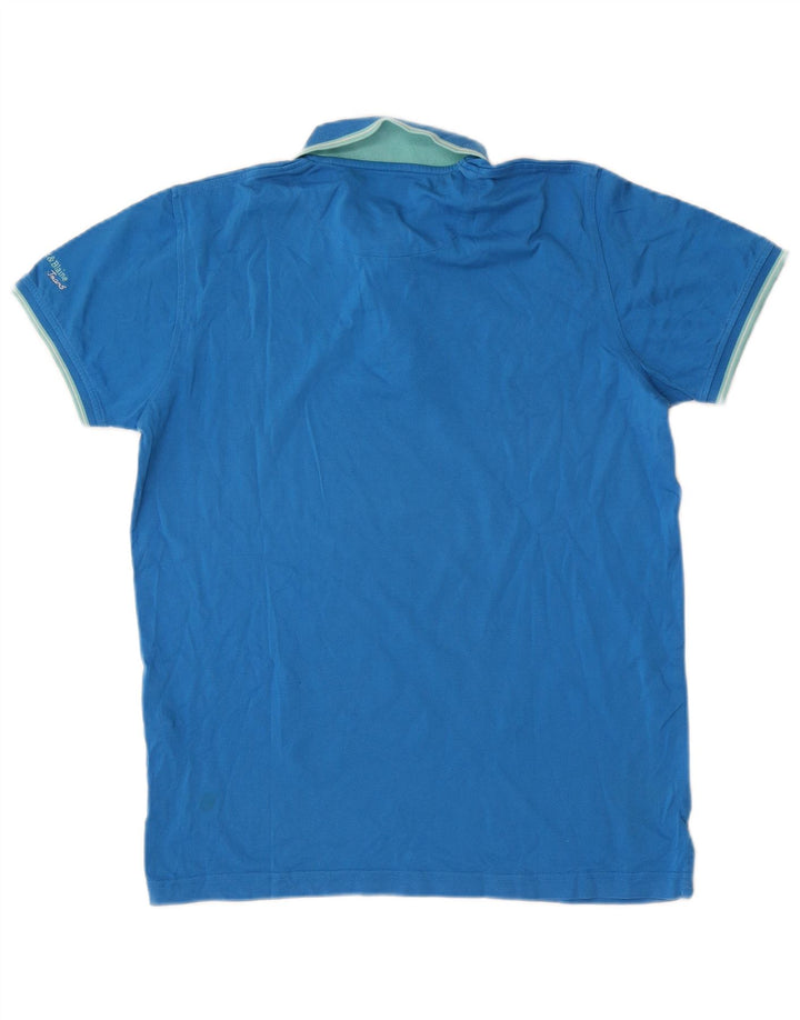 Harmont & Blaine Herren-Poloshirt, große blaue Baumwolle