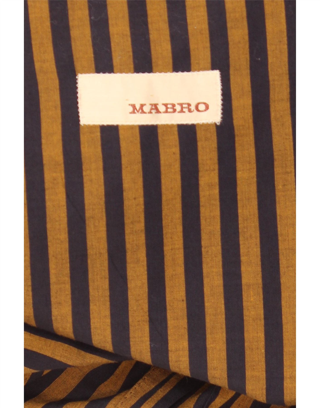 Mabro Herren-Blazer mit 2 Knöpfen, UK 38, mittelbraun, Nadelstreifen-Baumwolle