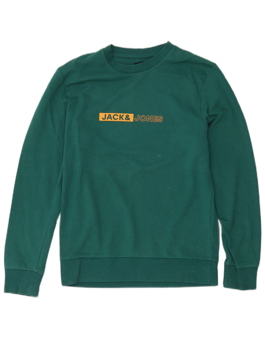 Jack & Jones Herren-Sweatshirt mit Grafik, Größe S, grüne Baumwolle