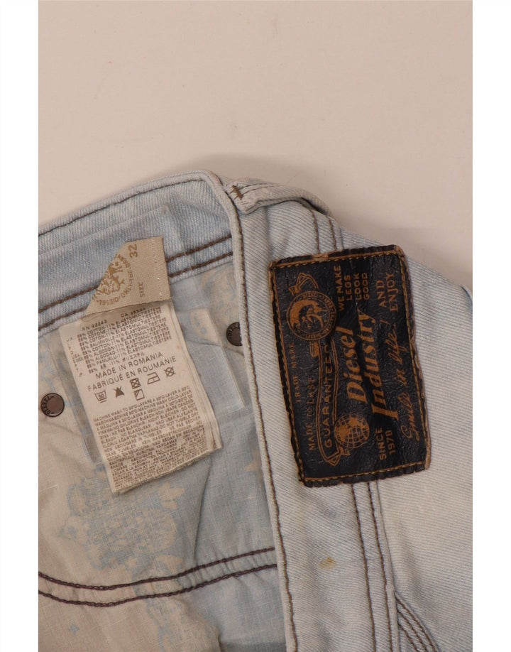 Diesel Herren Straight Jeans W32 L29 Blau