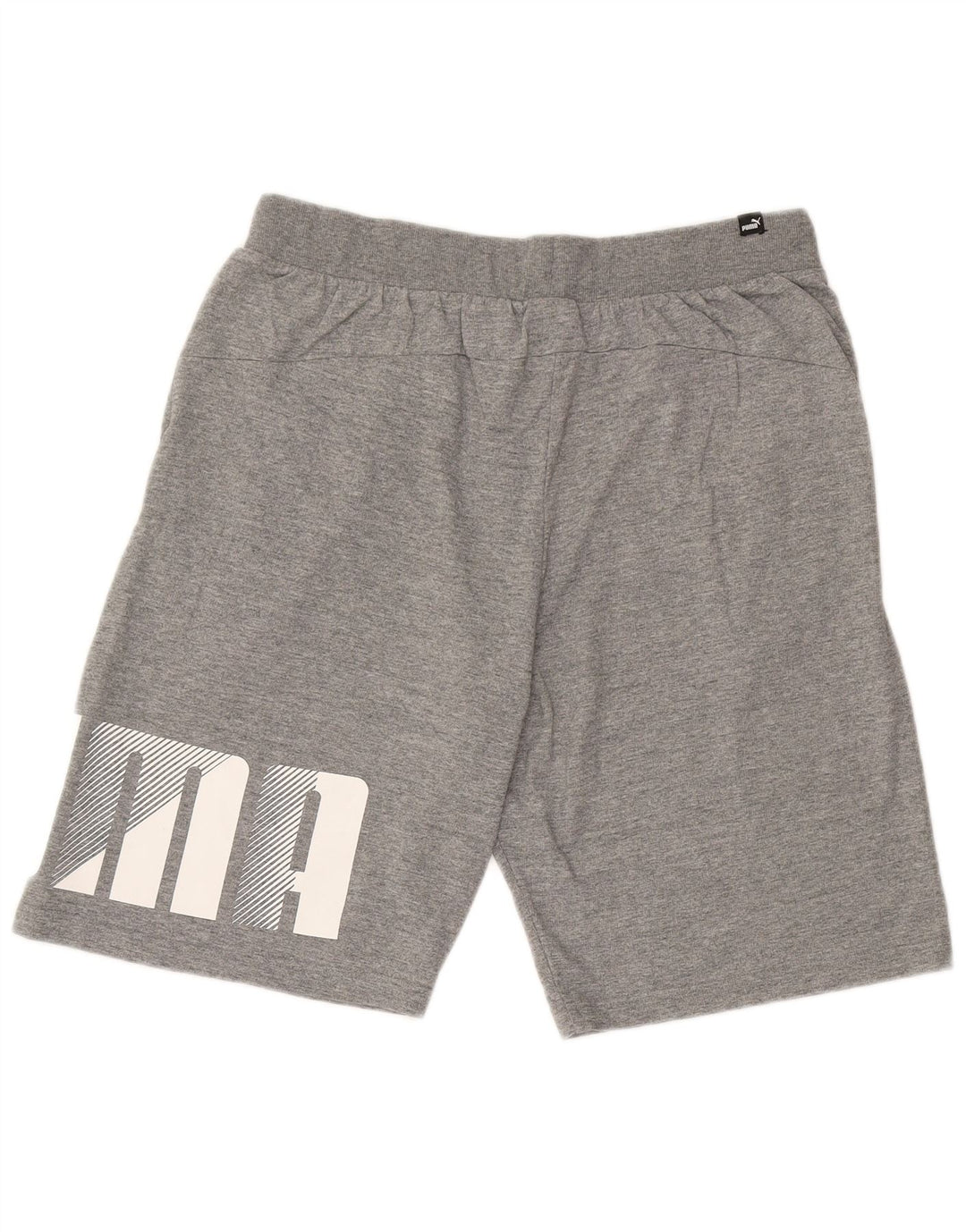 PUMA Mens Graphic Sport Shorts Large  Grey Cotton