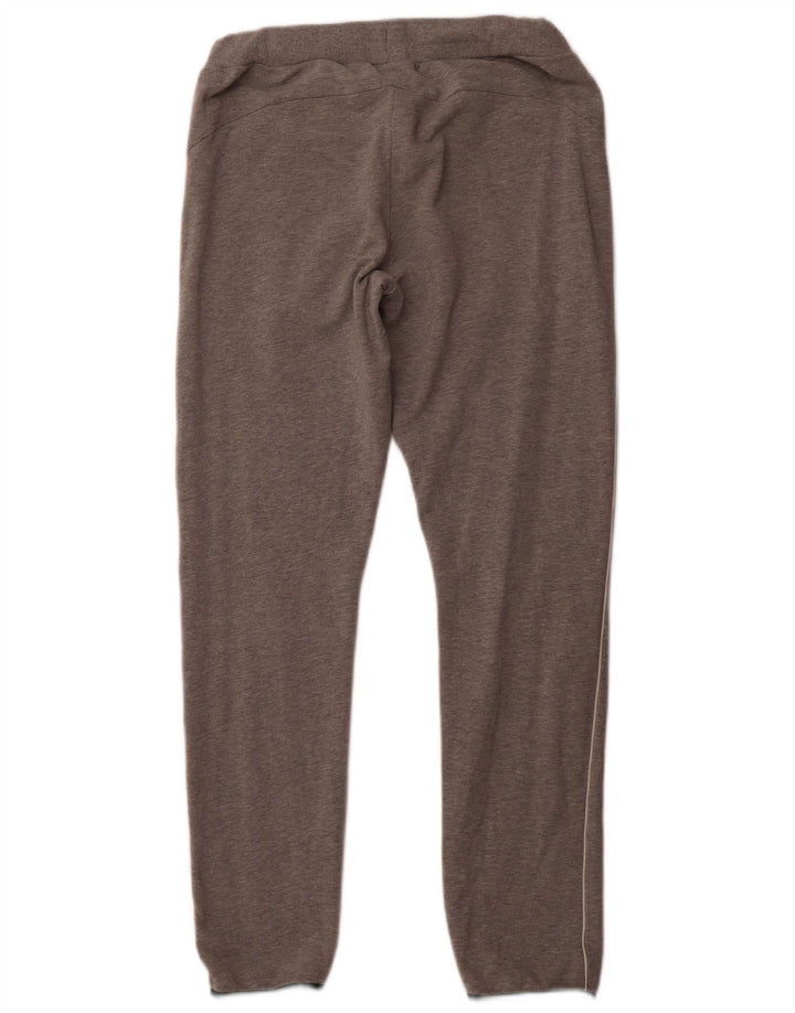 ELLESSE Womens Tracksuit Trousers UK 14 Large Grey Cotton