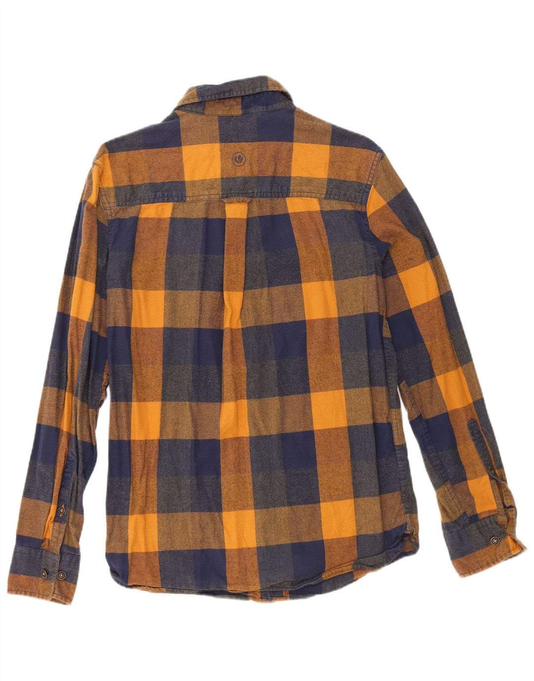Fat Face Herren-Flanellhemd XS, marineblau, kariert, Baumwolle