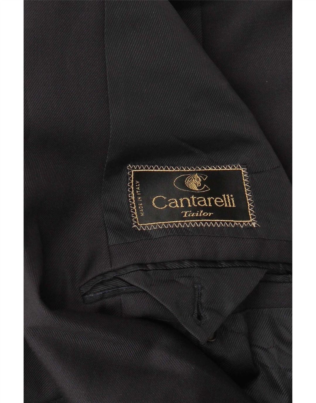 Cantarelli Herren-Blazer, zweireihig, Gr. 40, Größe L, Schwarz