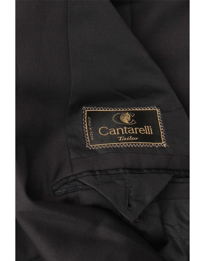 Cantarelli Herren-Blazer, zweireihig, Gr. 40, Größe L, Schwarz