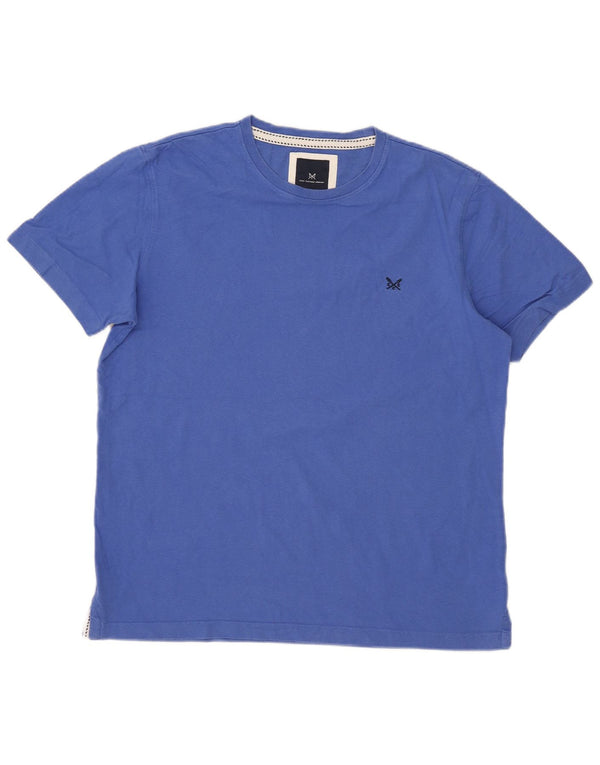 Crew Clothing Mens T-Shirt Top Large Blue Cotton