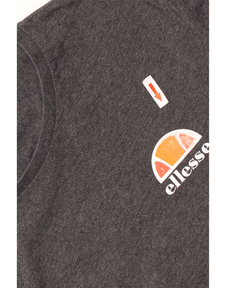 Ellesse Herren T-Shirt Top XL Grau Baumwolle