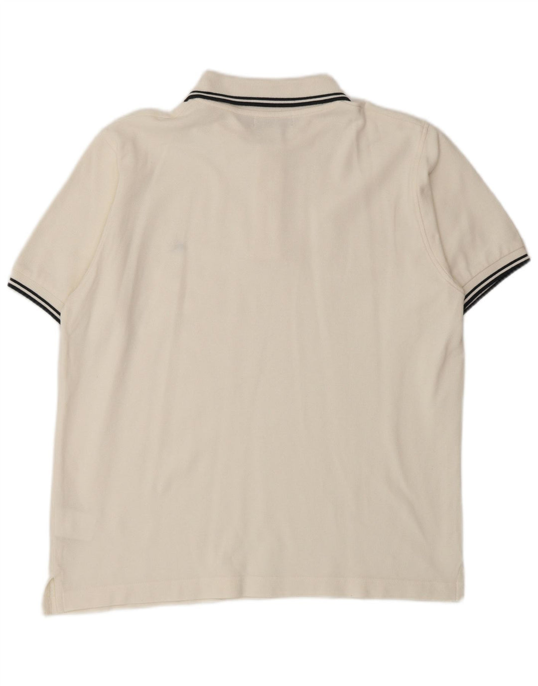 SEVENTY Herren-Poloshirt, mittelgroß, cremefarbene Baumwolle