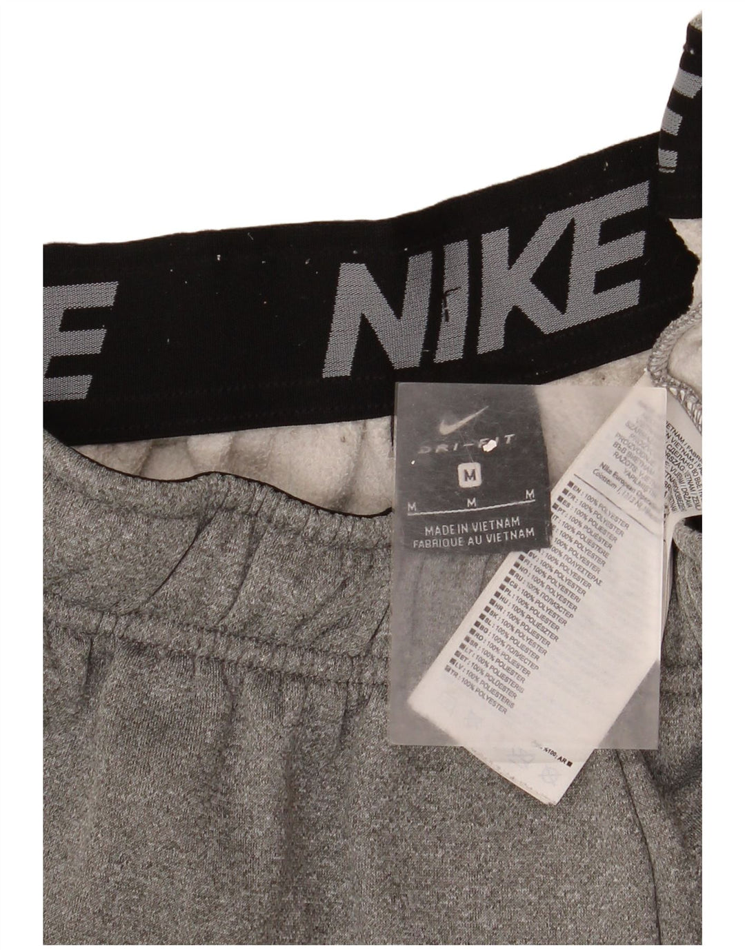 Nike Herren Dri Fit Trainingshose Jogger Mittelgrau geflecktes Polyester