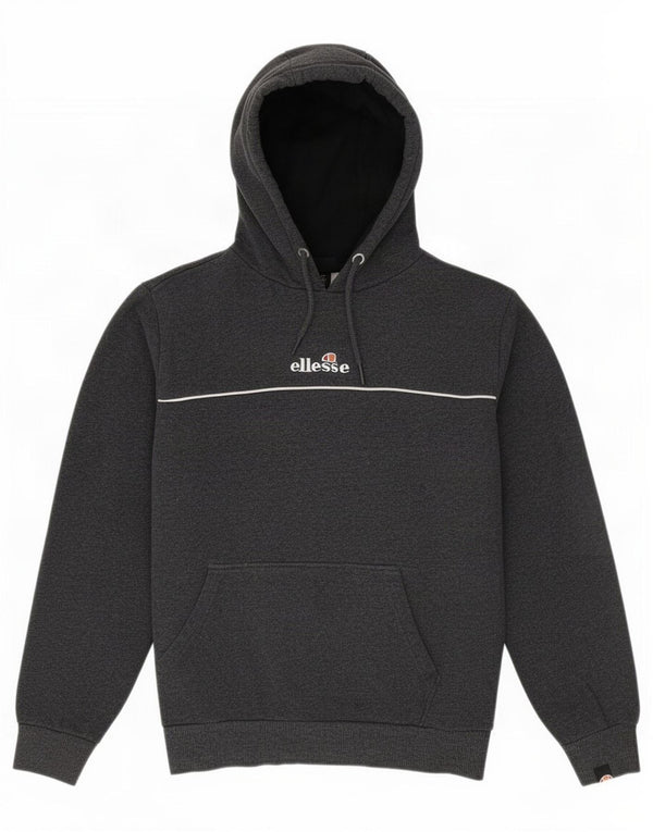 Ellesse Damen Kapuzenpullover aus mittelgrauer Baumwolle