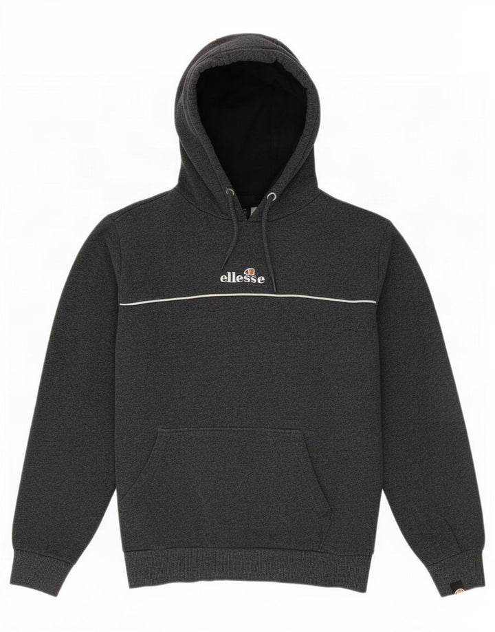 Ellesse Damen Kapuzenpullover aus mittelgrauer Baumwolle